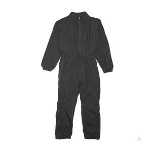 Nike Womens Small NRG Jumpsuit Black Swishy Zip AJ2127-010